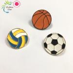 Clothing Soft Enamel Badges Basketball Football Volleyball Brooch Emblem Lapel