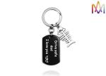 22 x 39mm 304 Stainless Steel Custom Shaped KeyChains