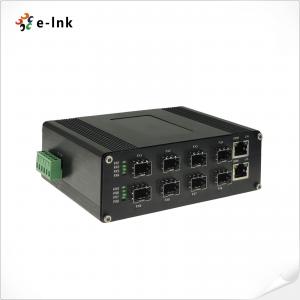 Wholesale Fiber Optical Switch 8 Port 1000BASE-X SFP To 2 Port 10/100/1000Base-T Ethernet Fiber Switch from china suppliers