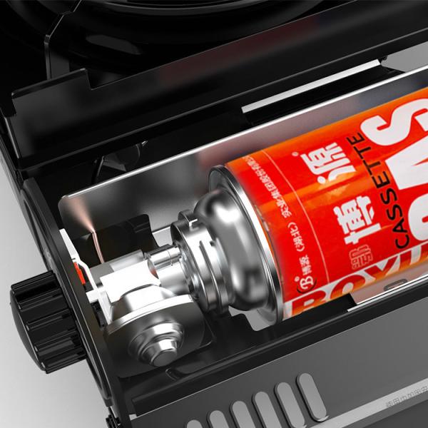 OEM One Inch Butane Camping Gas Furnace Valve 223g With Red Cover For Aerosol Cooking Canister