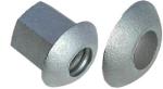Cold Forging Scaffolding Accessories Carbon Steel Spherical Seat Hex Nut