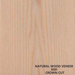 China High Quality Natural Ash Wood Veneer Flat Cut Crown Grain For Cabinet Face China Manufacturer on sale