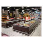 Latest Sliding Door Low-Temperature Frozen Meatballs Food Storage Display Island