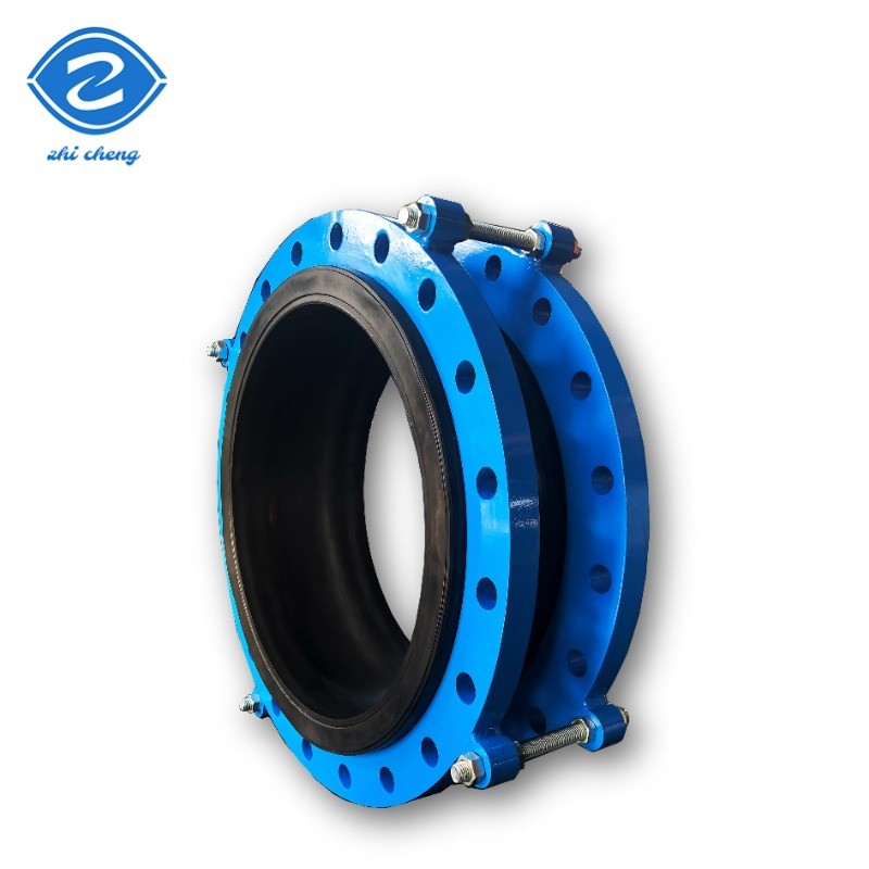Rubber Expansion Joint With Flanged Connections Durable Rubber Expansion Joint For Wastewater Treatment Plants Corrugated Rubber Expansion Joint For