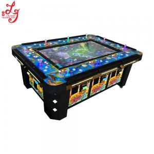 China 55 inch 10 Players Arcade Fishing Games Cabinet With Bill Acceptor And Mutha Goose System For Sale on sale