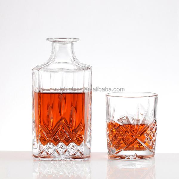 500ml Super Flint Small Mouth Square Glass Bottle for Tequila Contemporary