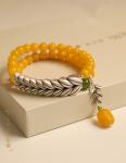 Natural Beeswax Amber Stone Bracelet for Men and Women Wholesale Natural Healing