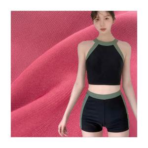 Wholesale Yoga T-Shirt Sports Tops Knitted Fabric with 4 Way Stretch in Polyester Spandex Blend from china suppliers