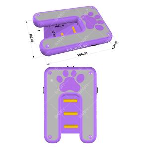 Wholesale Outdoor Inflatable Pump Plank Climb Platform Ladder Boat Three Size Dog Water Ramp With Non-Slip Pad from china suppliers