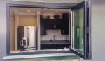 aluminum framed double glazed High Quality Aluminum Glass Bifold Window folding