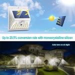 3 Modes IP65 3.7V Outdoor Solar Spot Lights Waterproof Heat Resistance