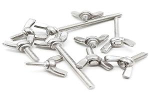 Wholesale M4 M6 M10 GR5 Galvanized Carbon Steel Blue White Butterfly Wing Bolt Zinc Coating ZP DIN318 from china suppliers