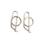 Universal Silver Stainless Steel Rue Clip Zinc 1/2" Clevis Pin for Jacobs Ladder