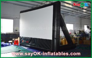 Wholesale Outdoor Inflatable Projection Screen 7mLx4mH Inflatable Movie Screen PVC Material WIth Frame For Projection from china suppliers