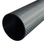 0.05% N Content 1 inch Carbon Fiber Tube 1200mm for Industrial Applications