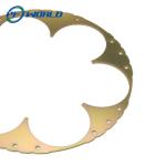 Custom size Sheet Metal Fabrication Parts Laser Cutting Brass Accessories