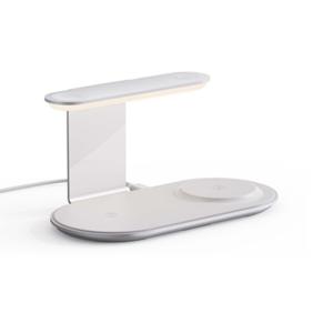 Wholesale Aluminum Alloy 3-in-1 Night Light Wireless Charger Stand with 15W/10W/7.5W 5W Output from china suppliers