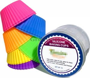 Wholesale Silicone Muffin Cupcake Baking Cups Set of 12 from china suppliers