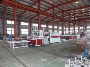 China Conical Twin Screw Wood Plastic Composite Machine / PVC Foam Board Extrusion Line on sale