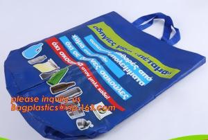 Wholesale Wholesale Custom Printed Eco Friendly Recycle Reusable PP Laminated Non Woven Tote Shopping Bags, Pp Woven Tote Bag for from china suppliers