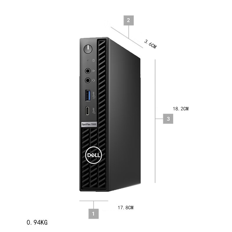 Dell Optiplex 7000MFF i7-12700T 16G 512G SSD 130W Business PC with 12 Core Processor