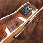 Custom 41 Inch D Solid Spruce Wood Top Sandalwood Back Side Acoustic Electric