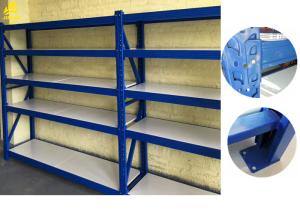 Wholesale Multi Layer Boltless Metal Shelving Units / Colored Warehouse Storage System from china suppliers