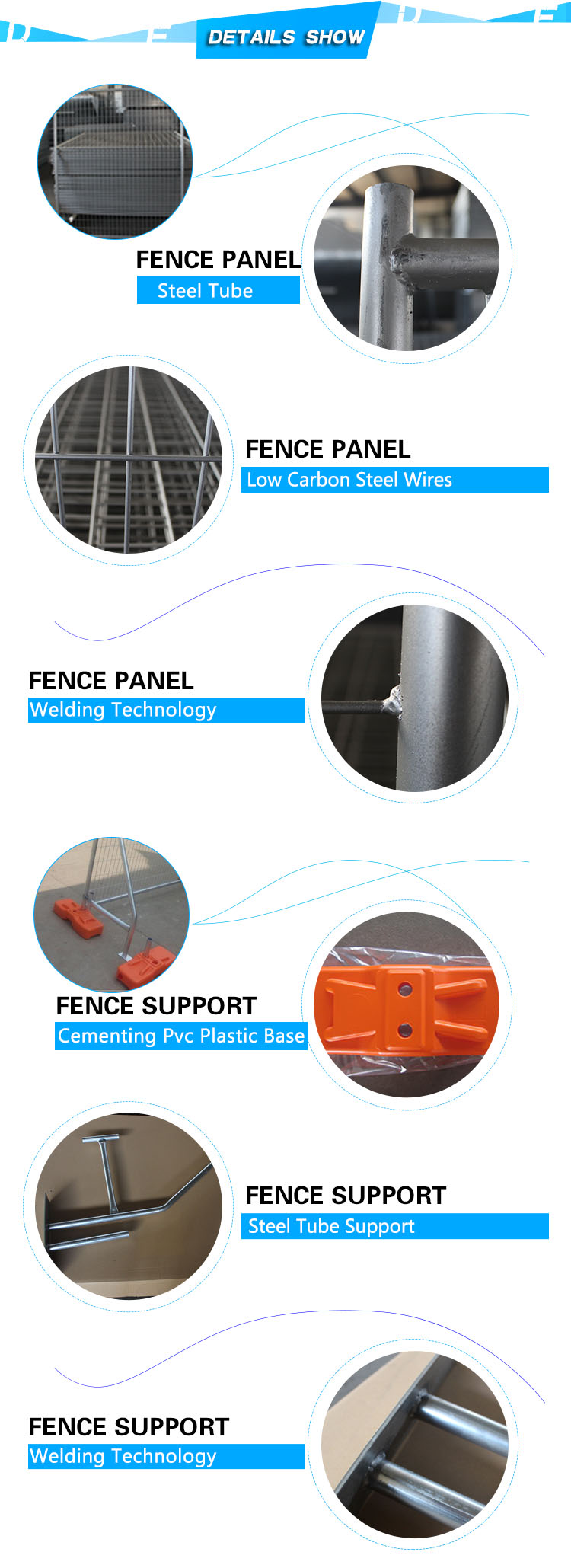2017 Wholesale Playground Fence Au Temporary Fence Panels