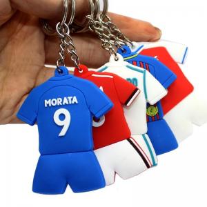 Wholesale PMS Color PVC Key Chain Pendant Custom Size Football Jersey Type from china suppliers