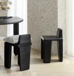 Modern Design Wood Seat Dining Chair Living Room Bar Stool Finish Nitrolacquer
