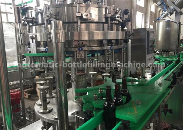 Beer / Energy Drink Glass Bottle Filling Machine 2000BPH For Small Scale