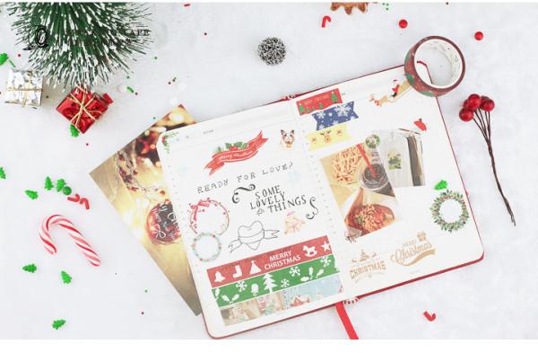 DIY Christmas Decoration Funny Japanese Washi Tape For Gift Box Package