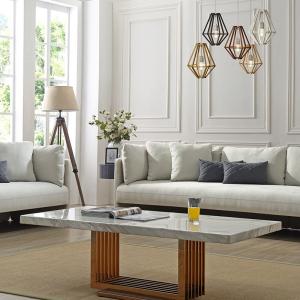 Wholesale Large Square Marble Coffee Table Length 1.3m For KTV / Apartment from china suppliers