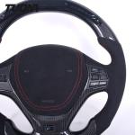 BMW 3 Series F30 Leather Carbon Fiber Steering Wheel With LED Lights OEM