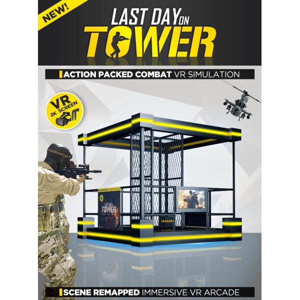 Coin Operated Games Vr Tower Gun Entertainment Simulator Machine