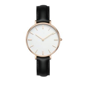 Wholesale Fashion SS Leather Strap Watches Womens Egg White Face Dial Custom Logo from china suppliers