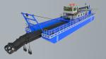 River Sand Dredger 26inch Discharge Port,25m Digging Depth,30m Length,1000Kw