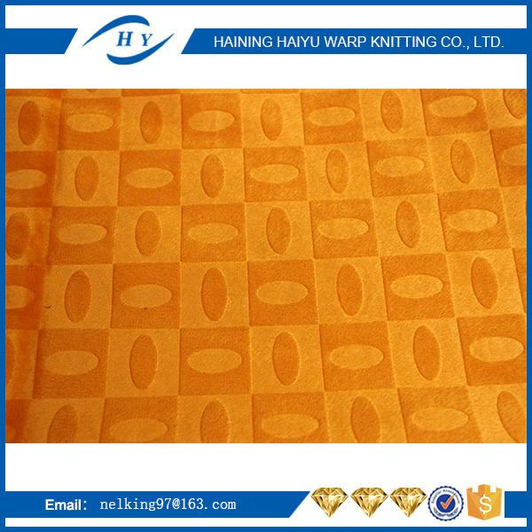 Sofa Fabric Upholstery Fabric 100% Polyester Embossing Fabric With Net/Lines Design