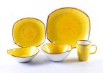 Glaze Stoneware Rustic Ceramic Serving Sushi Plate Set For Restaurant