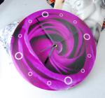 Personalised Purple Flower Contemporary Wall Clocks LY-009