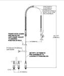 Pull Down Deck Mount 70kg Commercial Pre Rinse Faucet