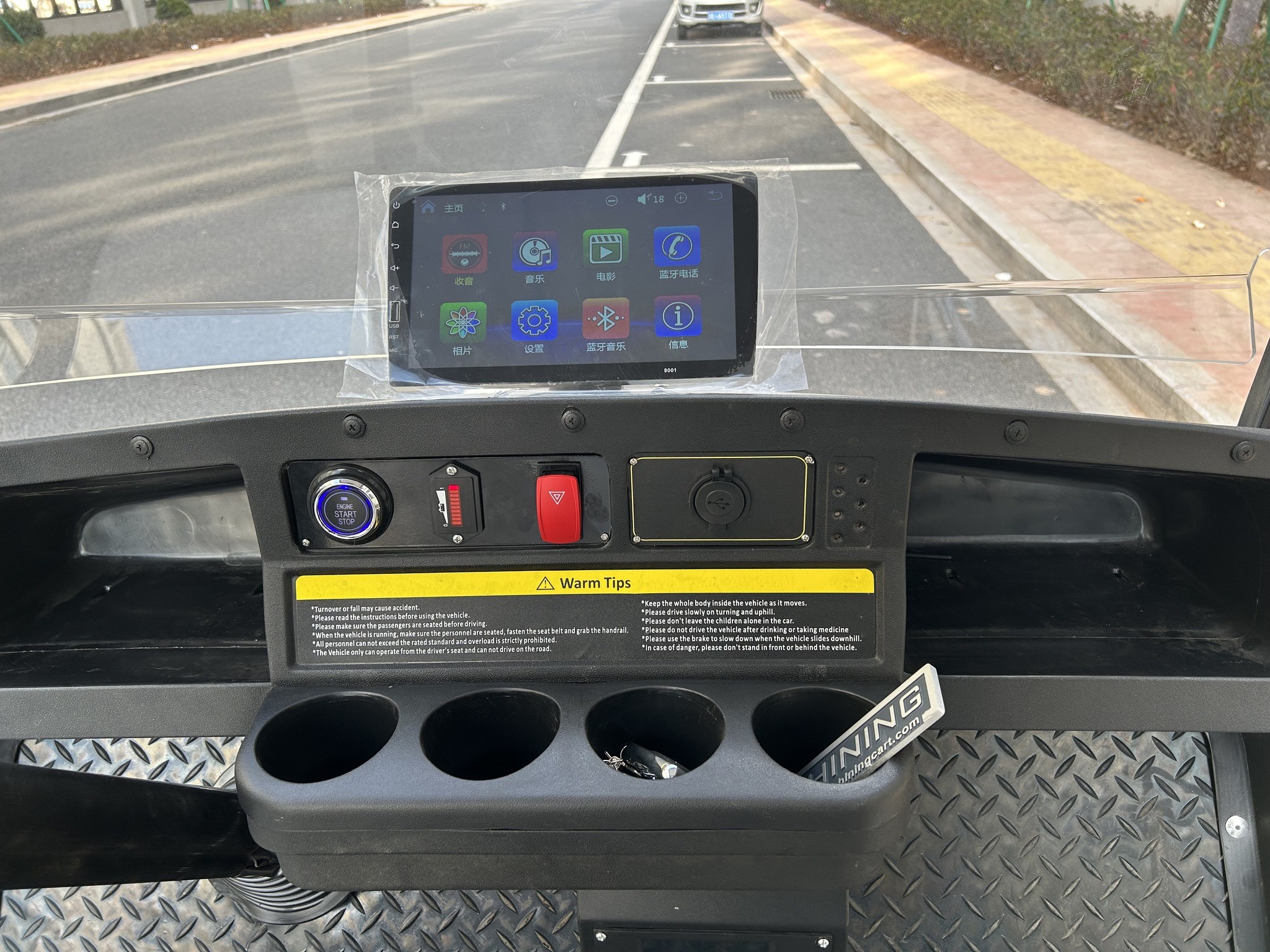 Effortlessly Conquer Slopes 4-Seater Golf Cart with Motor and Intelligent Control System