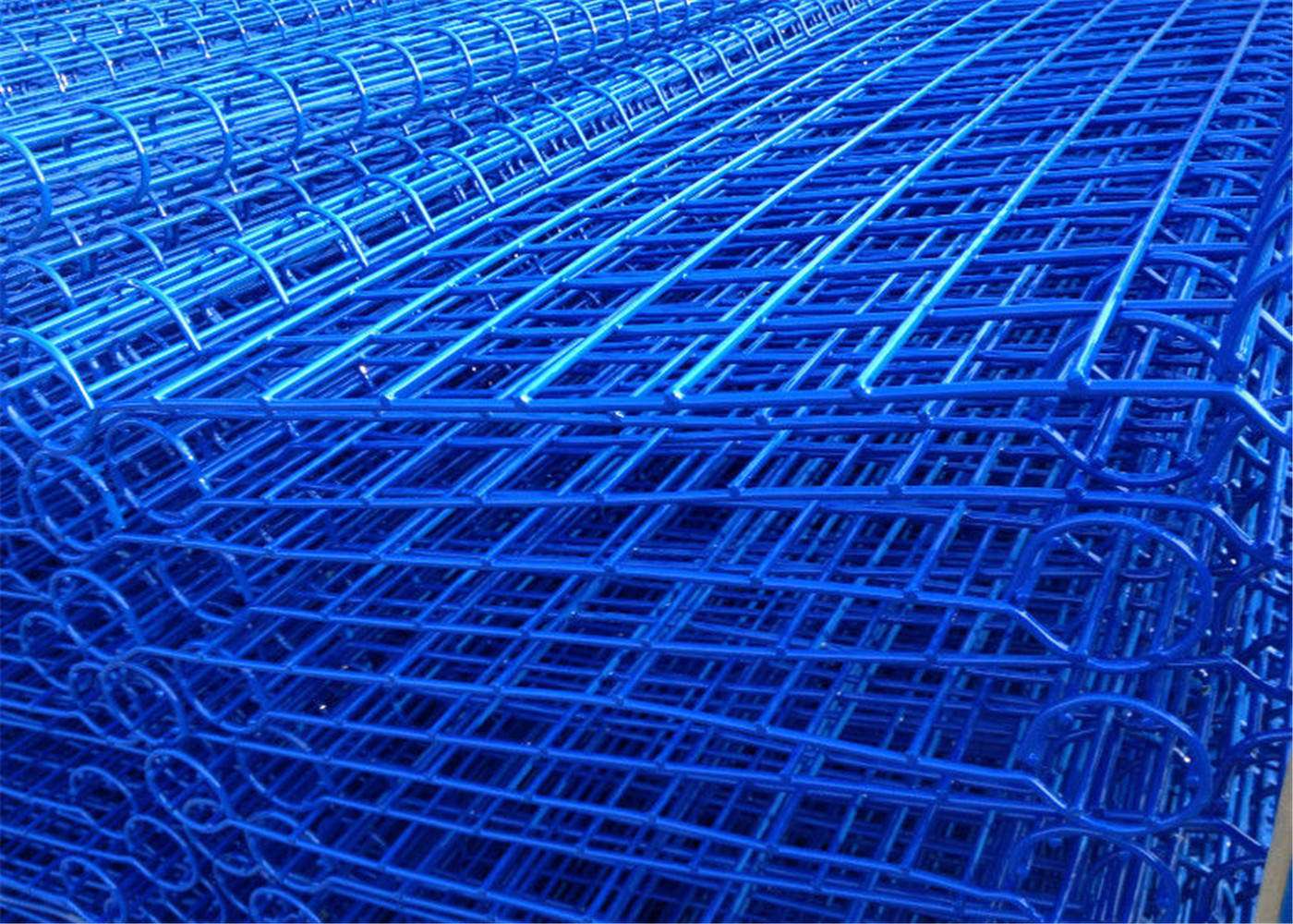 Low price ornamental double loop wire fence