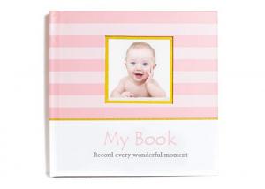 China Shower Gift Baby Keepsake Box First Year Memory Book For Baby Boys / Girls on sale