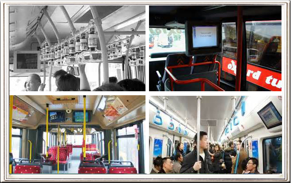 19.1 Inch Bus Digital Signage with 0.294 * 0.294mm Dot Pitch