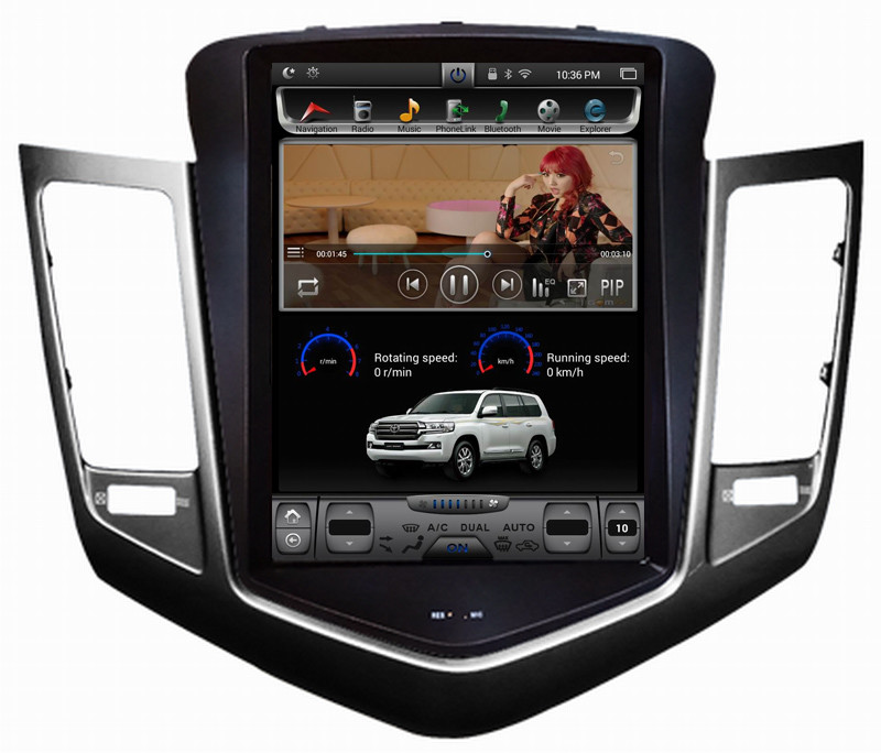 Ouchuangbo 9.7 inch Vertical Screen Tesla Style Android 6.0 car audio gps navi radio for Chevrolet Cruze 2009-2014