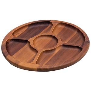 Wholesale 30.5*2.5cm Wood Round Tray Acacia Chip And Dip from china suppliers