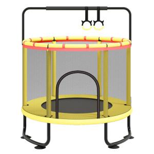 Wholesale 140*140*160 CM Indoor Trampoline with Safety Net Customizable For Children and Adults from china suppliers