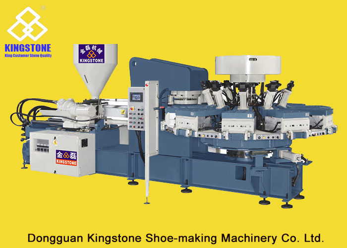 Plastic / Canvas Shoe Sole Making Machine 10 / 12 Stations with 2 Years Gurantee