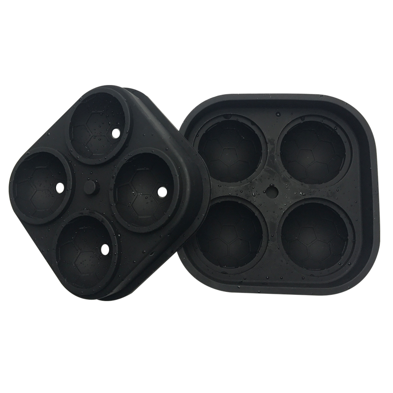 Amazon Best Selling Wholesale Make Your Own Soccer Ball Football Shape Silicone Ice Cream Ice Cube Mould
